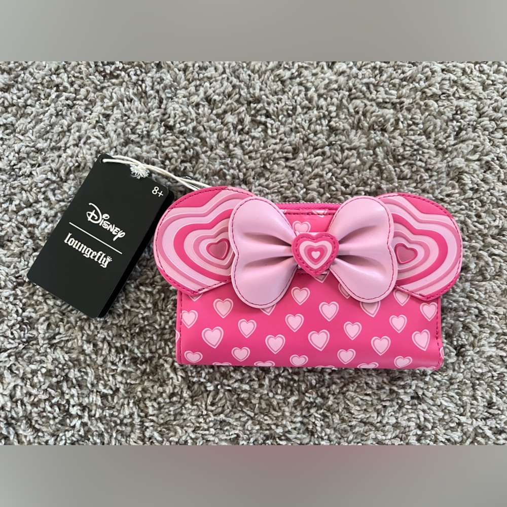 Loungefly Disney Mickey & Minnie Mouse Heart Ears Wallet